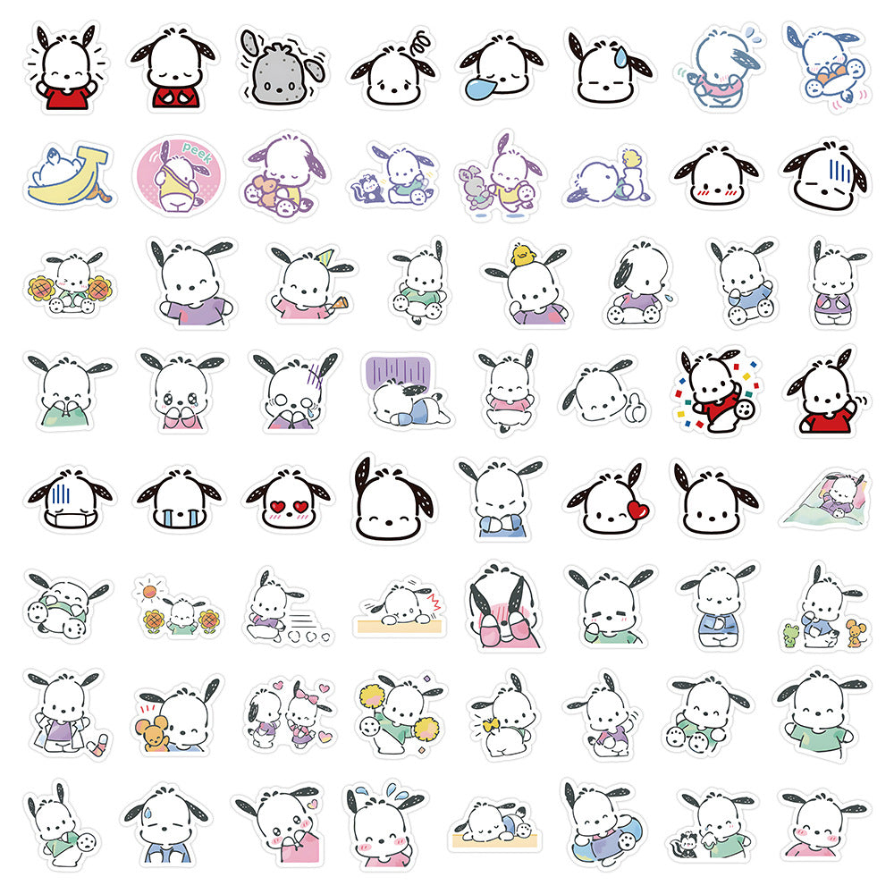 64 Pacha Puppy Waterproof Stickers