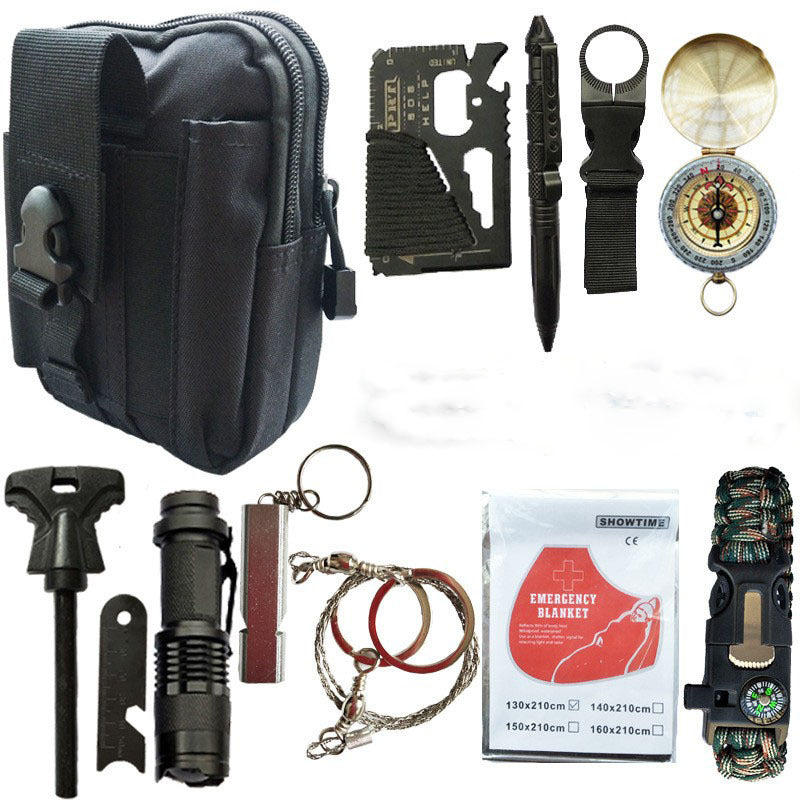 Survival Tools and First Aid Kit for Outdoor Use