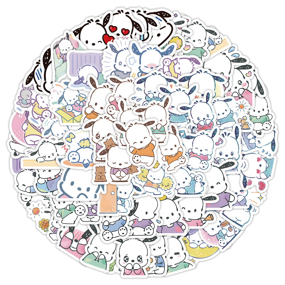 64 Pacha Puppy Waterproof Stickers