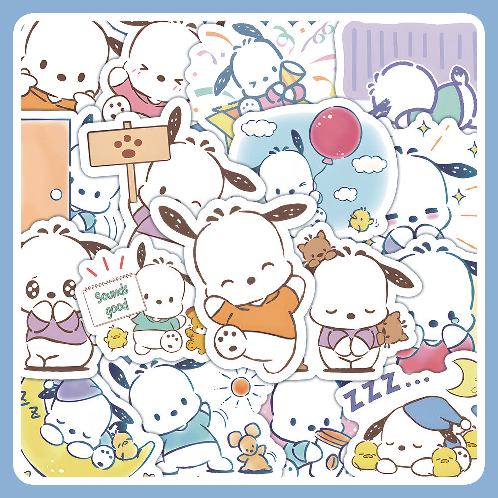 64 Pacha Puppy Waterproof Stickers